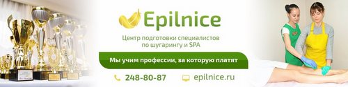 Логотип компании EpilNice, учебный центр