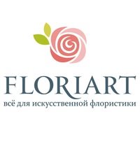 Логотип компании ФлориАрт, магазин товаров для искусственной флористики