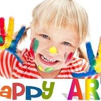 Логотип компании Happy Art, досуговый центр для детей и взрослых